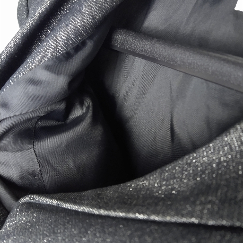 Spiegel black silver sparkle metallic threads fitted formal jacket. Size 8 - Picture 12 of 14
